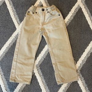 Boys 505 Levi’s sz 5 Reg With adjustable waistband.